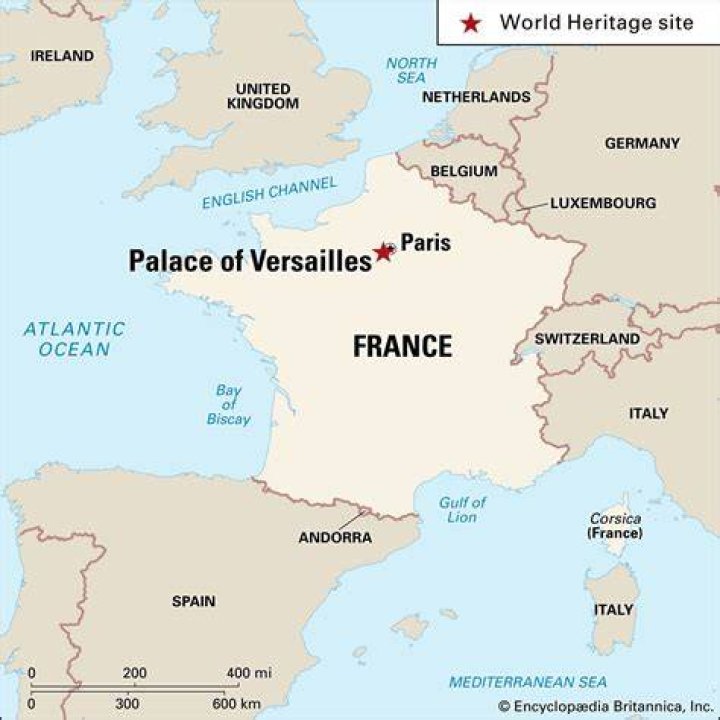 Where is Versailles on a map