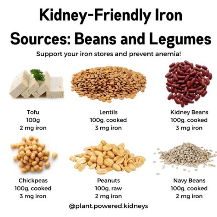 Which beans are high in iron