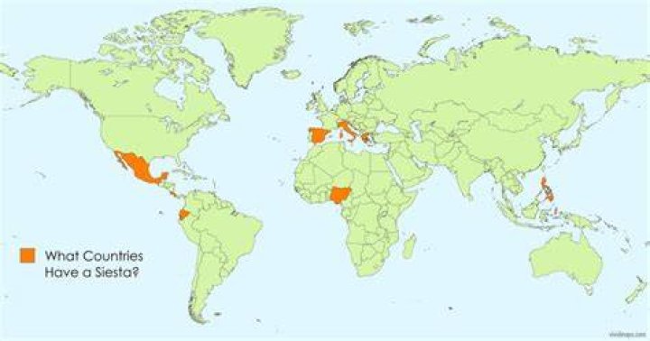 Which countries have siestas