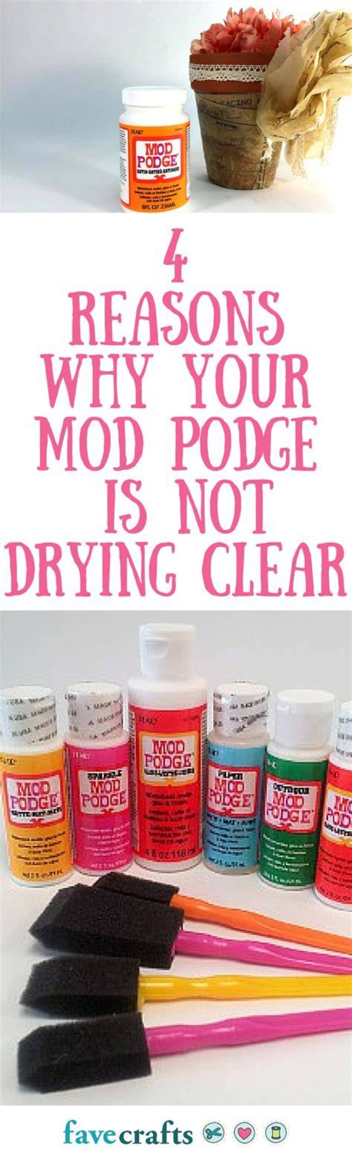 Which Mod Podge dries clear