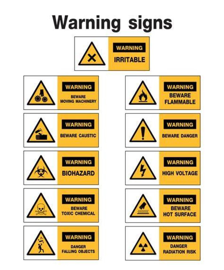 Which sign is a warning sign