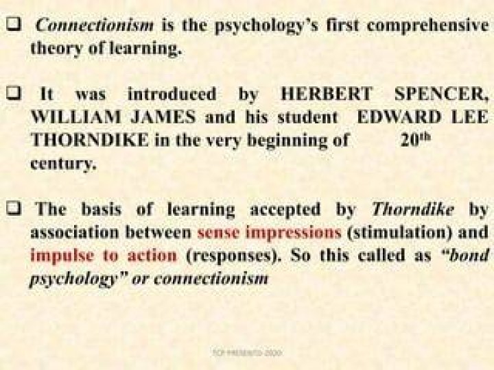 Who introduced connectionism