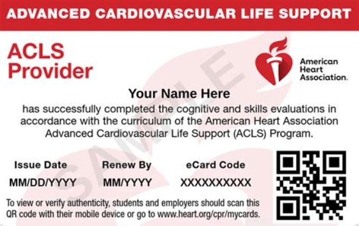 WHO issues ACLS certification