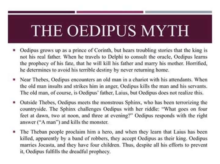 Why did Oedipus kill his dad