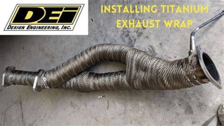 Why do you soak exhaust wrap