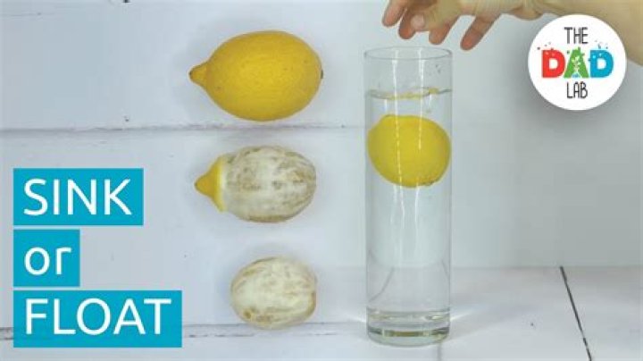 Why does lemon sink in water