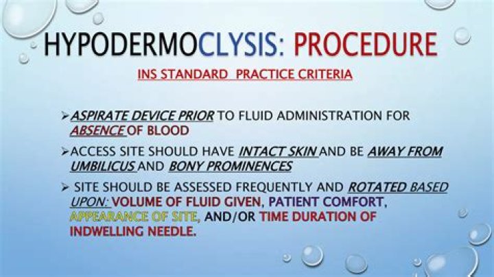Why is hypodermoclysis used
