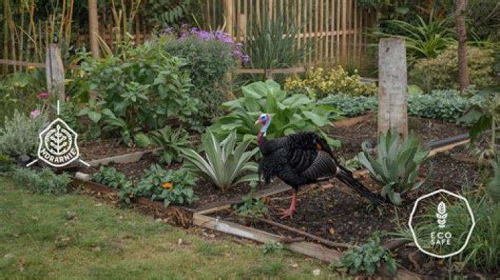 Will turkeys bother a garden